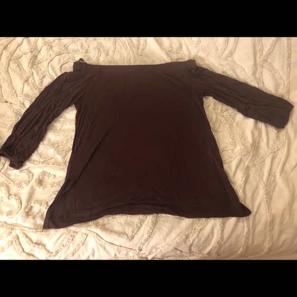 LOFT Tops - Loft plum off the shoulder blouse